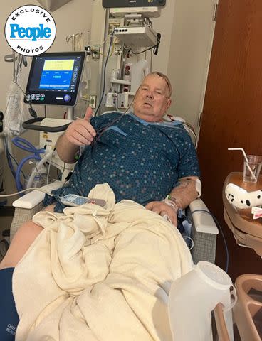 <p>Courtesy Phil Hart</p> Belington Volunteer Fire Department Deputy Chief Mike Hart continues to recover in the hospital.