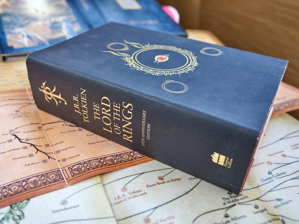 A copy of "The Lord of the Rings,"