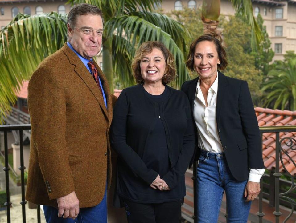 John Goodman, Roseanne Barr and Laurie Metcalf