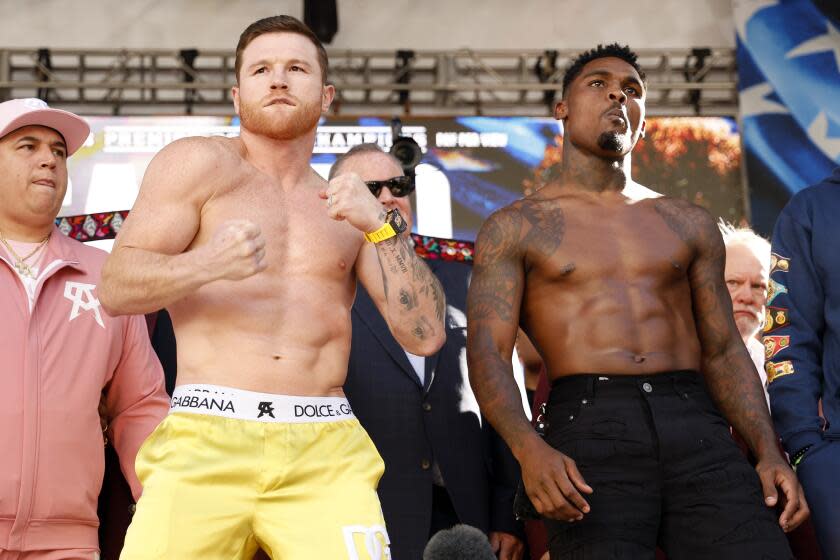 LAS VEGAS, NEVADA - SEPTEMBER 29: Undisputed super middleweight champion Saul "Canelo" Alvarez.