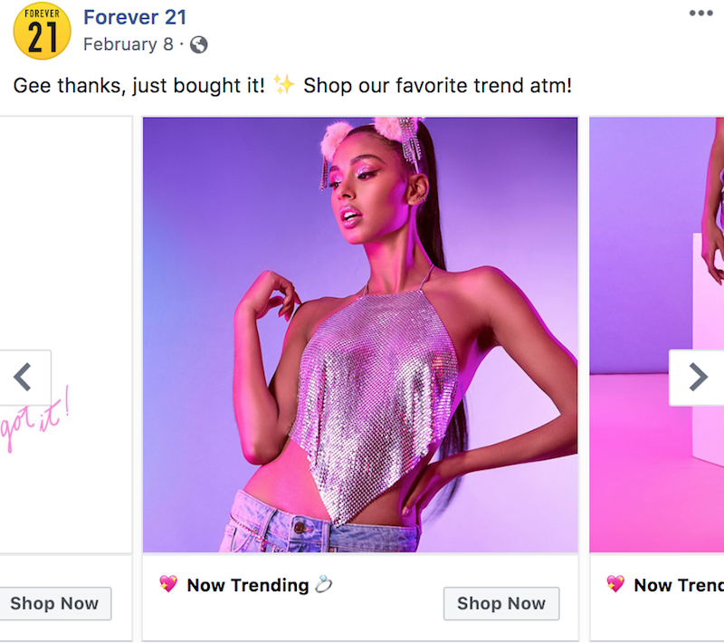 ariana grande sues forever 21 riley rose campaign 2