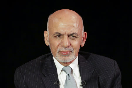 Afghanistan's President Ashraf Ghani attends a panel discussion at Asia Society in Manhattan, New York, U.S., September 20, 2017. REUTERS/Jeenah Moon