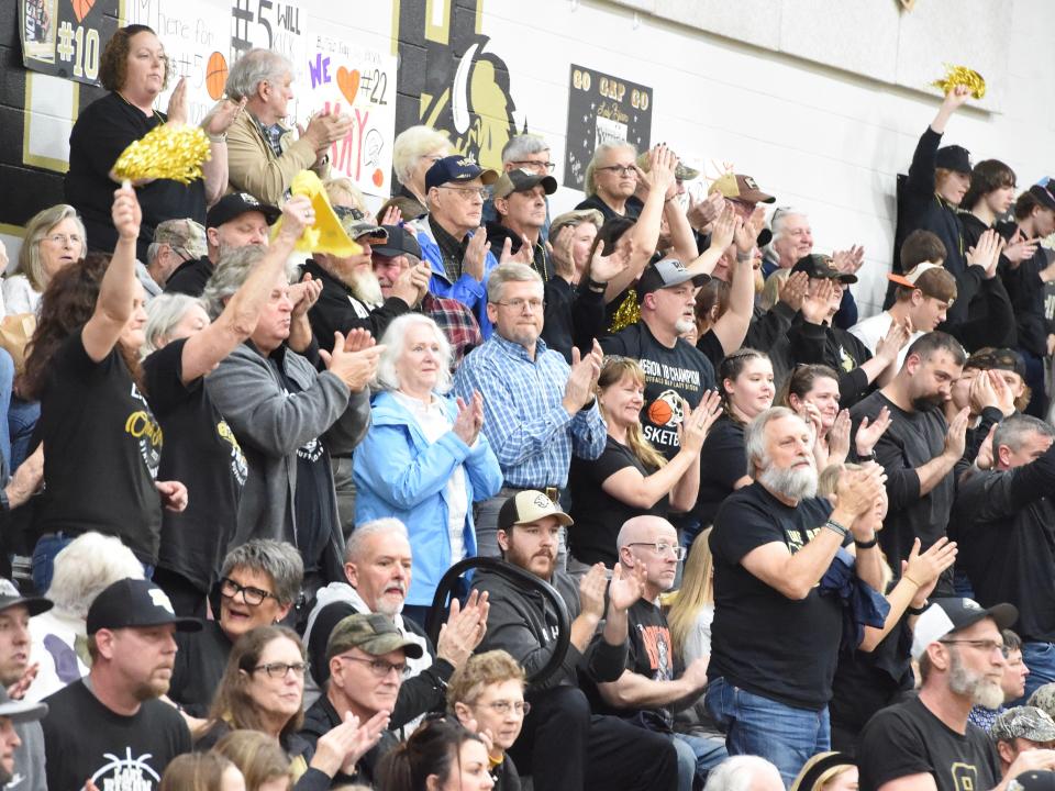 The stands were packed with fans for Buffalo Gap's state quarterfinal game Tuesday.