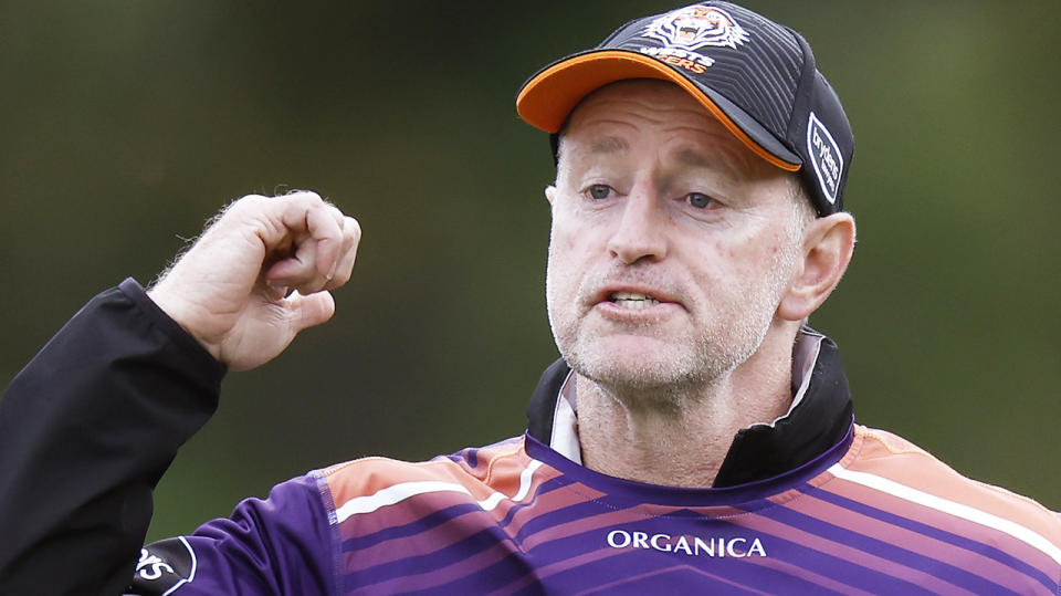 Michael Maguire's premature exit from Wests Tigers has cost the club $800,000, with Brett Kimmorley to take over in the interim. (Photo by Mark Evans/Getty Images)