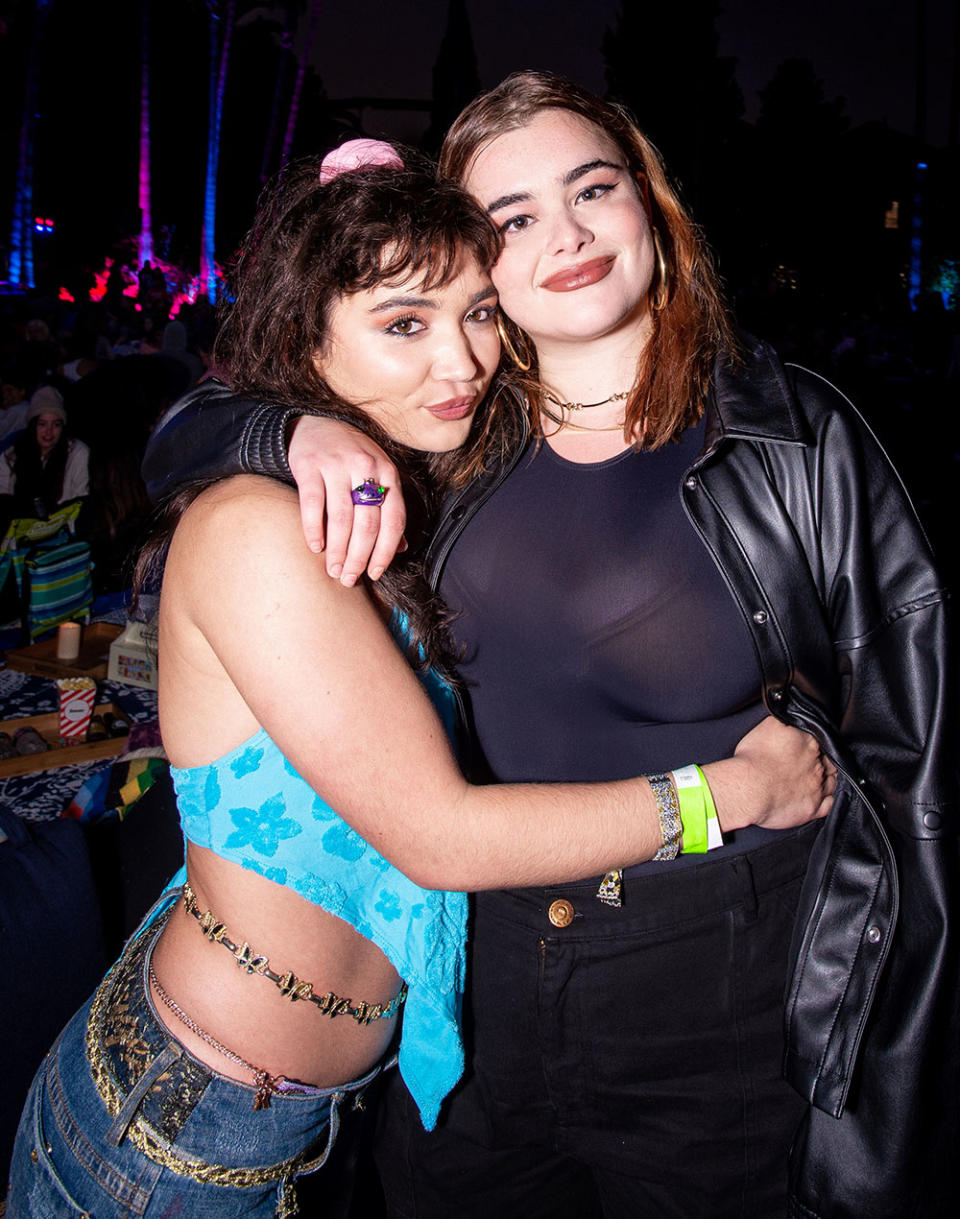 Barbie Ferreira and Rowan Blanchard attend Cinespia’s screening of ‘Mean Girls’ at Hollywood Forever Presented by Amazon Studios - Credit: Courtesy of Kelly Lee Barrett