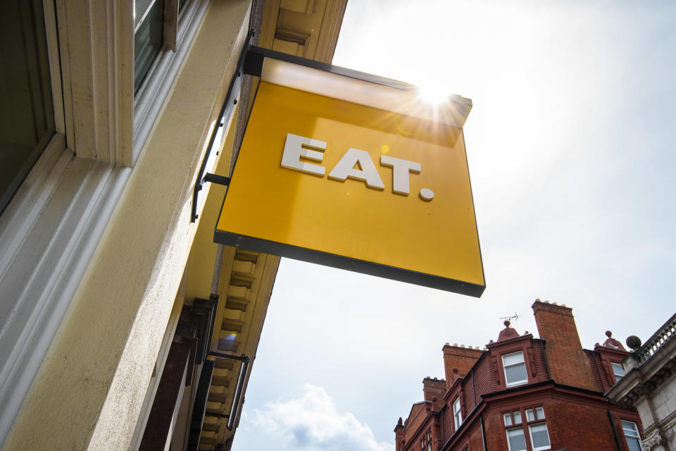 General view of an EAT branch in St. Martin's Lane, London. Image date: Wednesday, May 22, 2019. Image credit: Matt Crossick/Empics