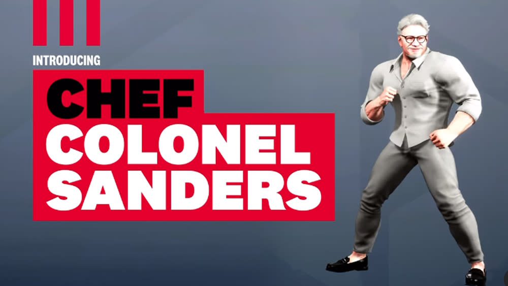  KFC Chef Colonel Sanders in Street Fighter 