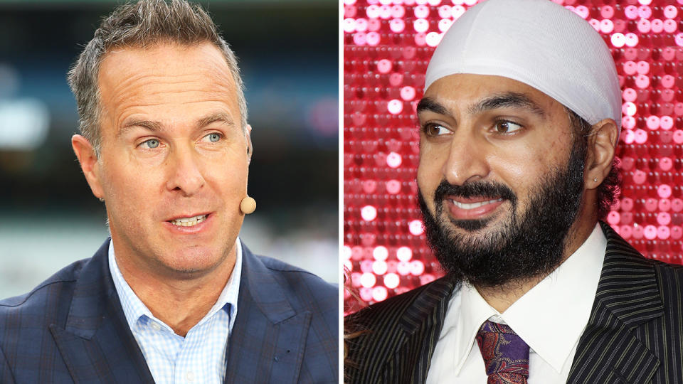 Former England captain Michael Vaughan has been defended by former player Monty Panesar as the sport deals with the fallout of a racism scandal at Yorkshire. Pictures: Getty Images