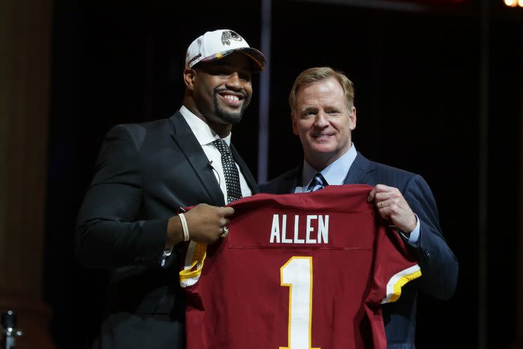 Will Jonathan Allen’s college dominance translate in the pros? (Getty)