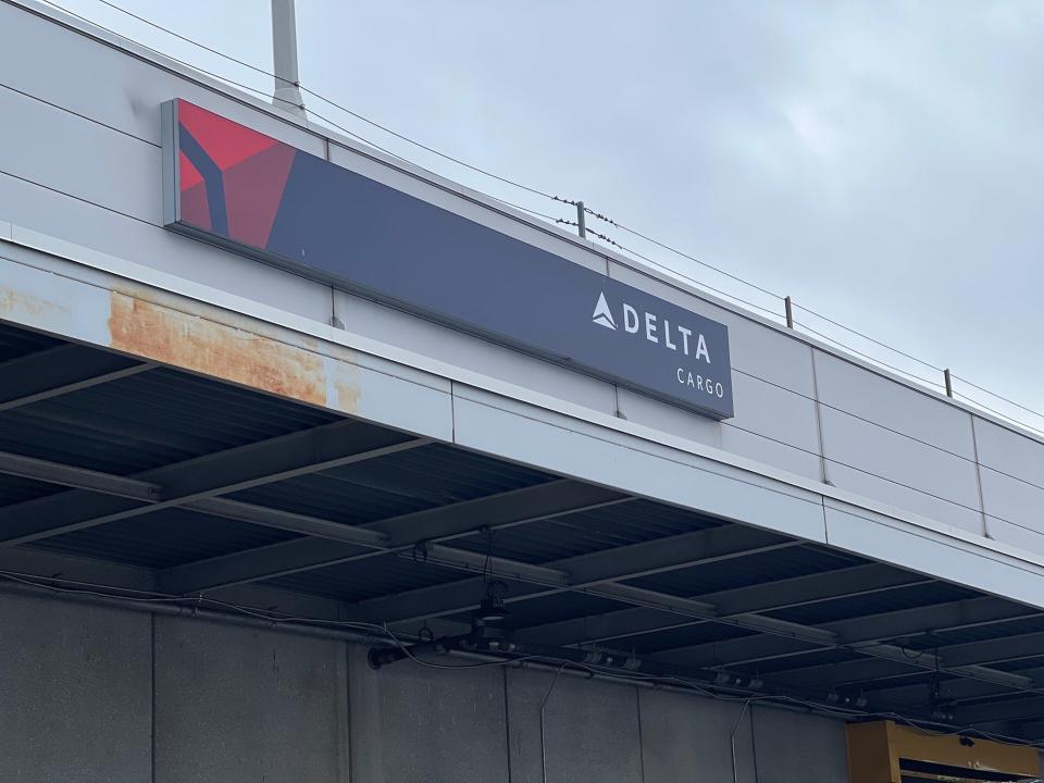 Delta Cargo sign at JFK.