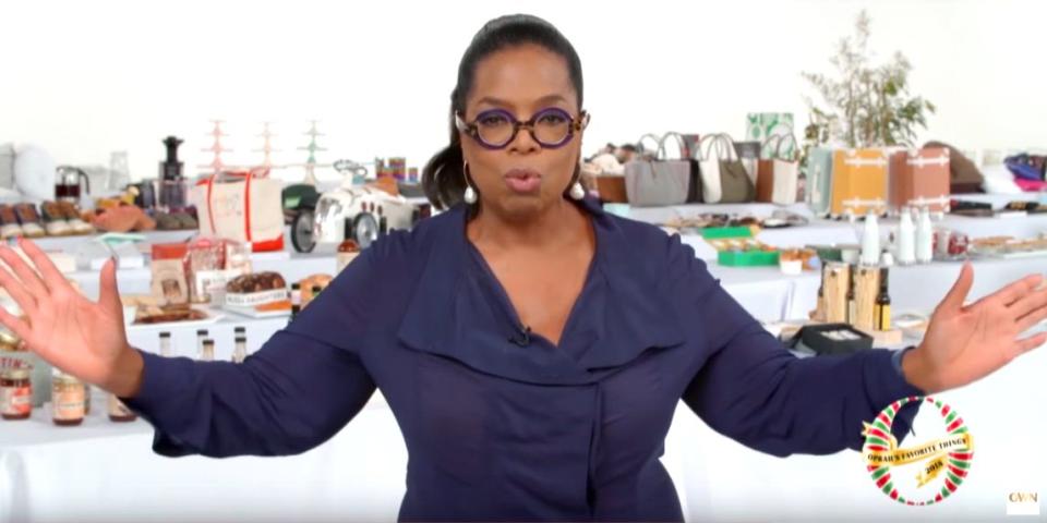 <p>We looked through the 2018 Oprah's Favorite Things and selected our absolute faves that make the perfect gift ideas for this holiday season! See the rest of <a rel="nofollow noopener" href="https://www.amazon.com/oprahsfavoritethings/ref=OFT18_GW_DESK_TallHERO_v1_EN" target="_blank" data-ylk="slk:Oprah's picks here;elm:context_link;itc:0;sec:content-canvas" class="link ">Oprah's picks here</a>. </p>