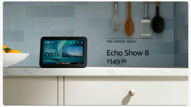 The third-gen Echo Show 8 announced at  Devices Event