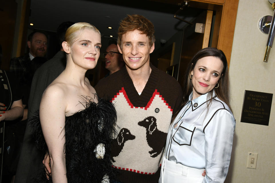 Gayle Rankin, Eddie Redmayne and Rachel McAdams