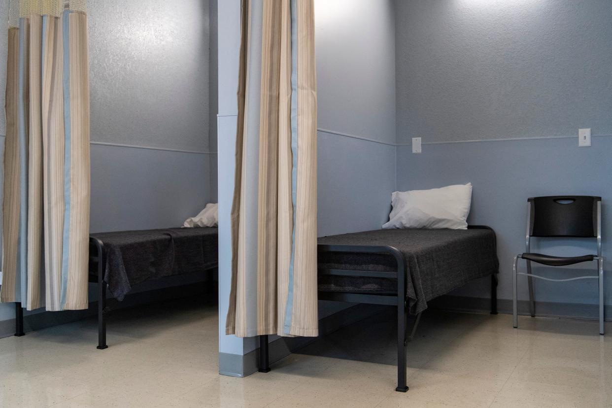 The new four-bed Evansville Diversion Center housed at United Caring Services in Downtown Evansville, Ind., Wednesday, Oct. 25, 2023.