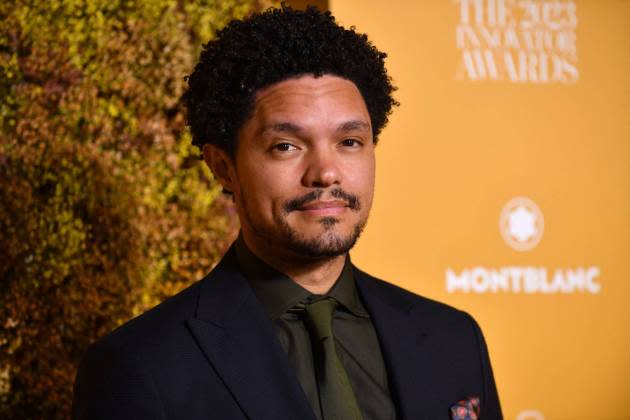 Trevor Noah at the Wall Street Journal Magazine 2023 Innovator Awards in NYC on Nov. 1, 2023. - Credit: ANDREA RENAULT/AFP via Getty Images