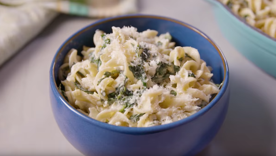 Creamed Spinach and Artichoke Noodles