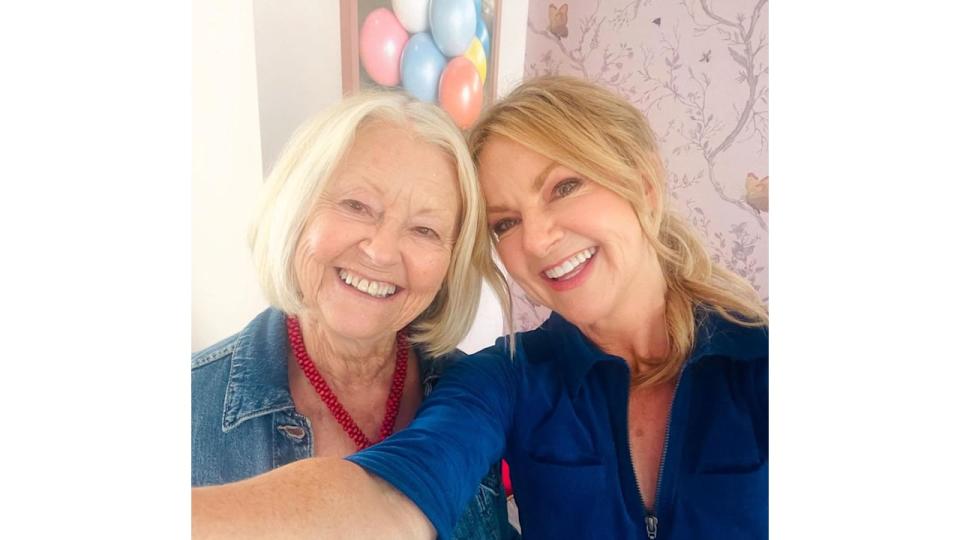 Sarah Hadland with her mum