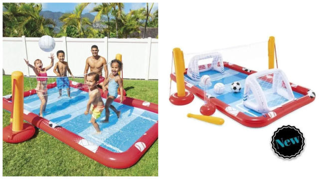 INTEX Piscine gonflable Enfant / Aire De Jeux aquatique Dinosaure 249 x 191  x 109 cm