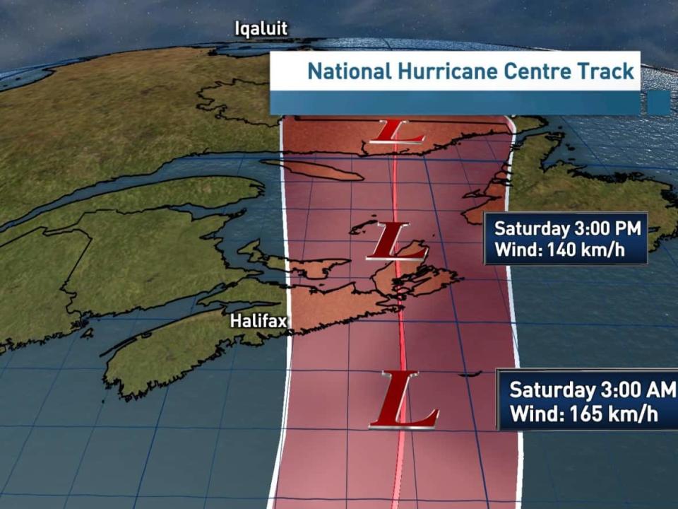 The latest forecast models for Hurricane Fiona project landfall over Cape Breton or the eastern mainland of Nova Scotia. (Ryan Snoddon/CBC - image credit)