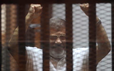 Mohammed Morsi pictured here in 2014 - Credit: Ahmed Almalky/Anadolu Agency/Getty Images