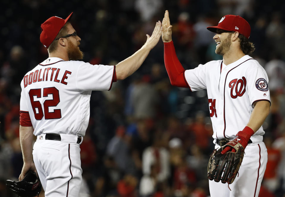 Sean Doolittle has solidified the back end of the Nationals’ bullpen. (AP Photo/Carolyn Kaster)