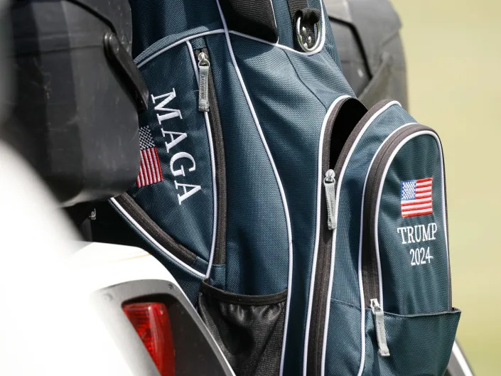 Eric Trump's golf bag