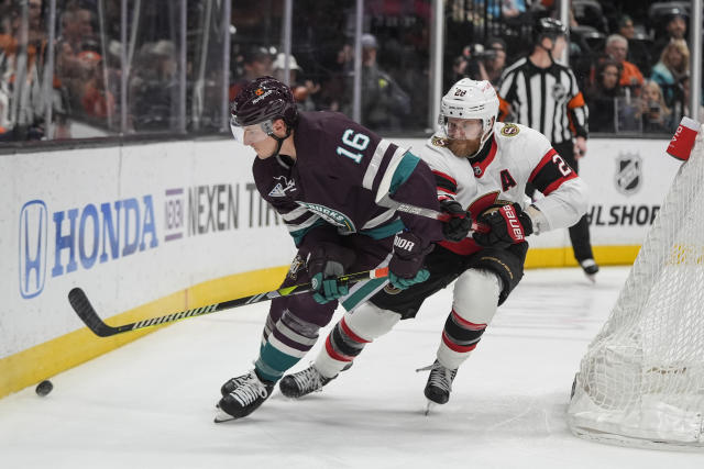 Nathan MacKinnon gets bras tossed on ice after 4 goal performance