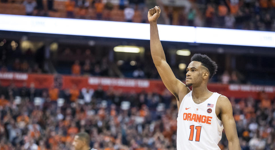 Canadian Oshae Brissett made the ACC All-Rookie team after a stellar year playing for Syracuse University.