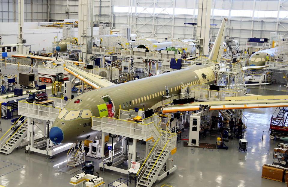 Bombardier's C Series aircrafts are assembled in their plant in Mirabel, Quebec, Canada April 29, 2016. (REUTERS/Christinne Muschi/File Photo)