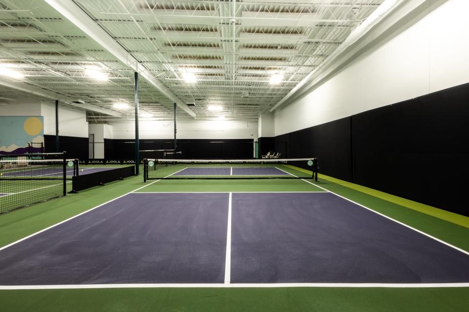 One of the courts inside the new Austin Pickle Ranch location in North Austin.