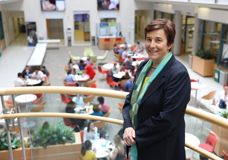 Kathrin Jansen, senior vice president and head of Vaccine Research and Development and a member of the Pfizer, Inc. worldwide research and development leadership team, photographed at Pfizer's Pearl River site on Tuesday, August 27, 2019.