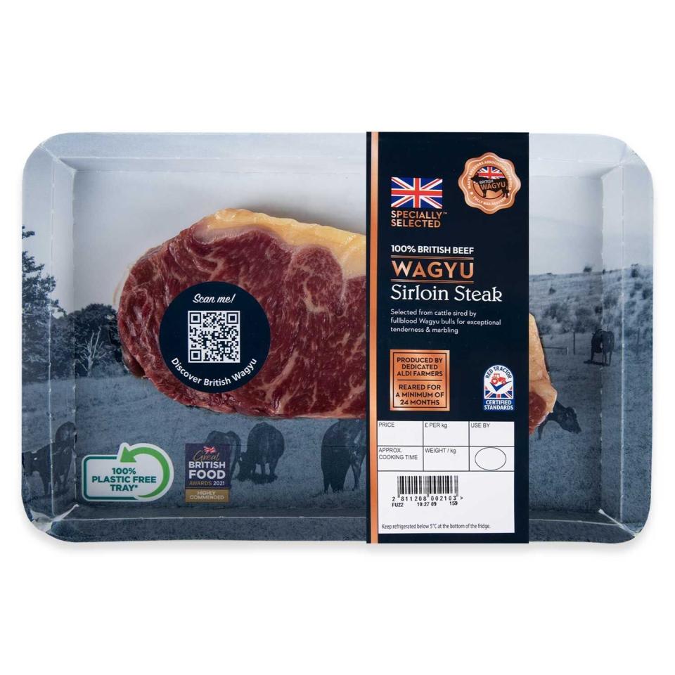 Aldi Specially Selected British Beef Wagyu Sirloin Steak