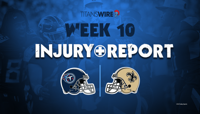 Titans vs. Saints Week 10 injury report for Thursday: Julio Jones a new  addition