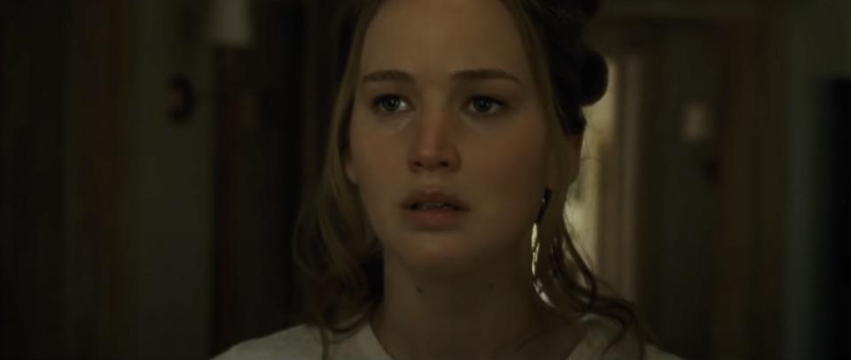 Jennifer Lawrence as mother in mother!