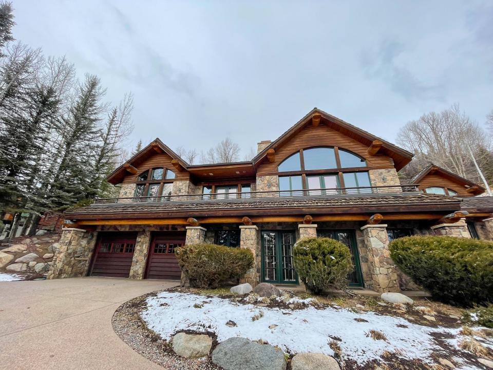 The only home currently for sale on Willoughby Way in Aspen, Colorado.