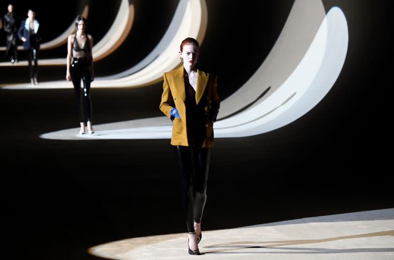 Saint Laurent collection show at Paris Fashion Week