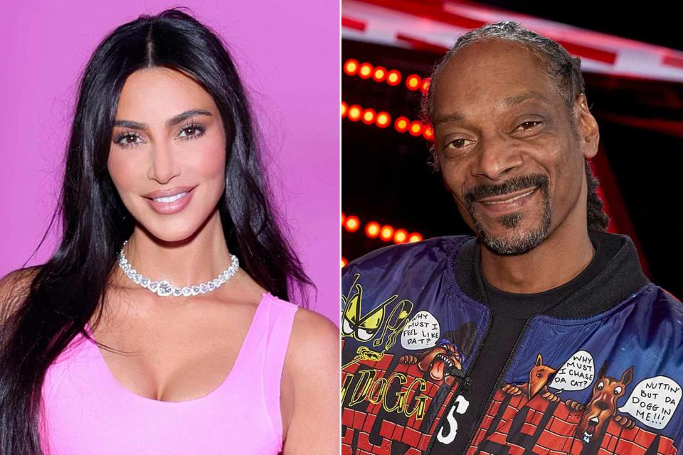 <p>Stefanie Keenan/Getty Images; Trae Patton/NBC/NBCU Photo Bank via Getty Images</p> Kim Kardashian, Snoop Dogg