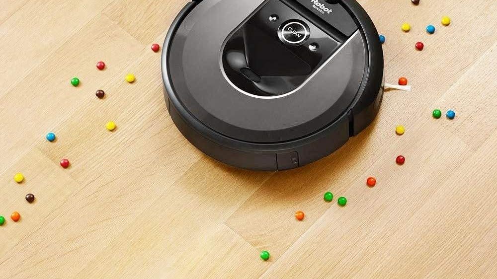 irobt roomba with skittles