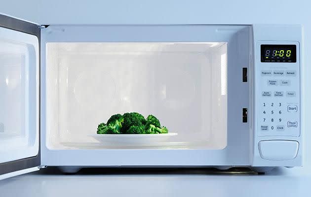 Microwaving is the best way to cook veg, so long as you're not cooking them for too long. Photo: Getty images