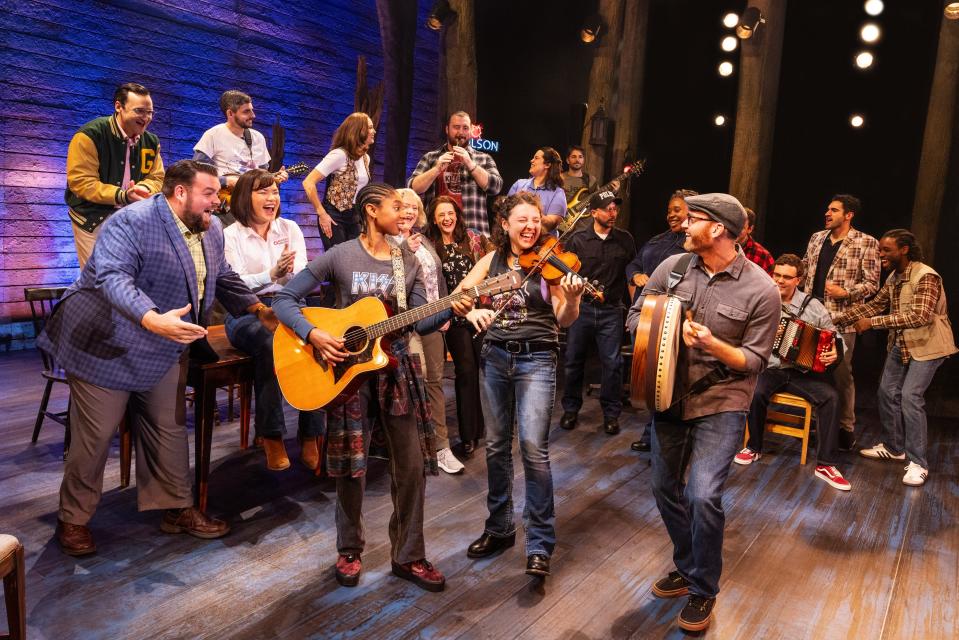 The cast and band of the touring production of “Come From Away.”