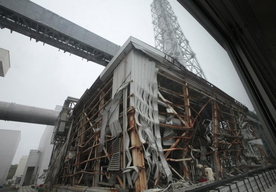 File photo of a building of TEPCO's tsunami-crippled Fukushima Daiichi nuclear power plant