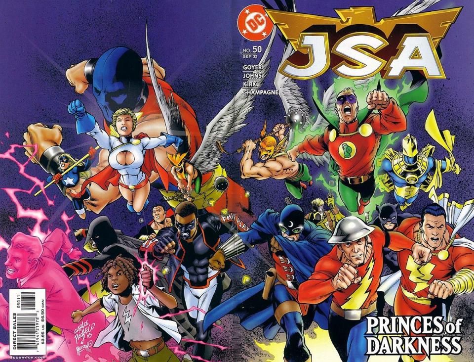 The cover to the 50th issue of JSA