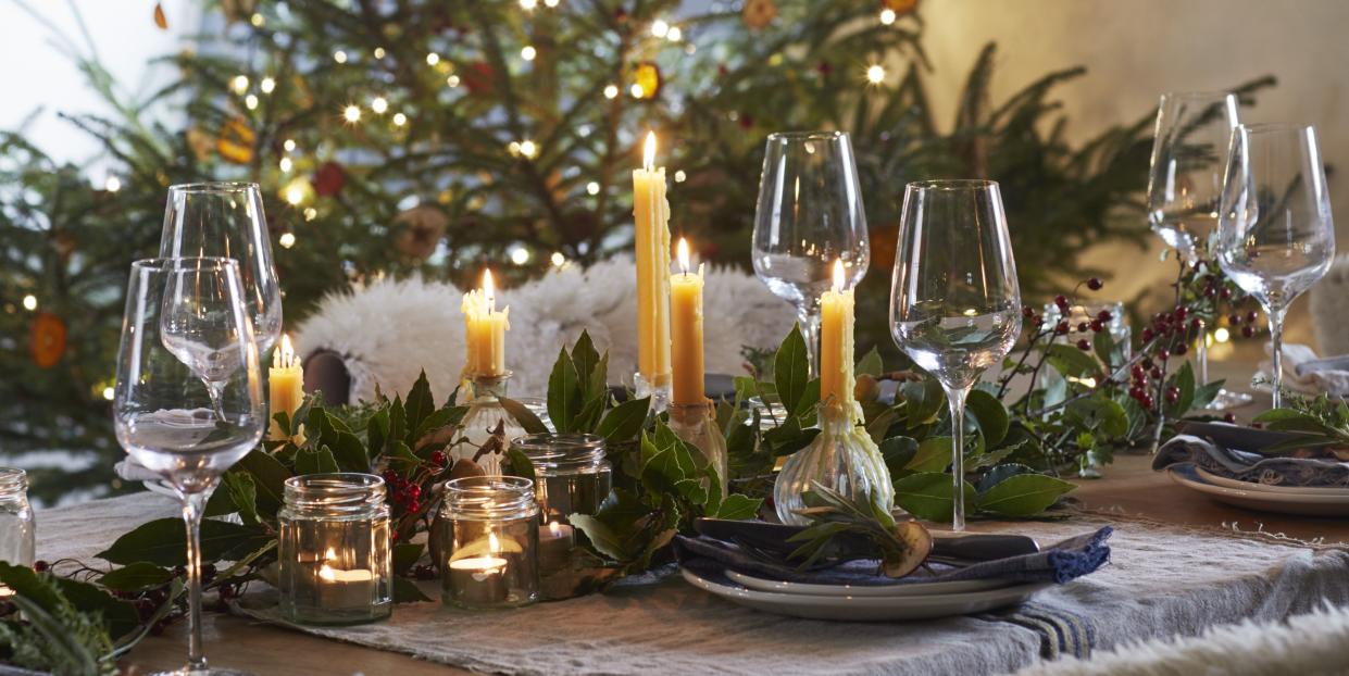 christmas dining table