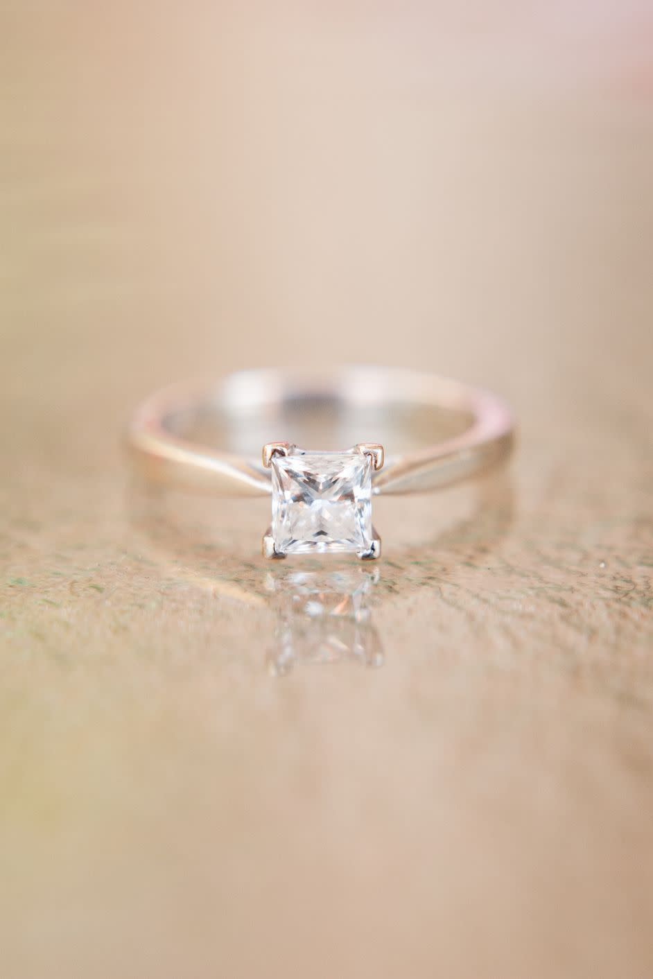 <p>Although the princess cut diamond first began circulating in the '60s, it was in the '70s that the style really took off. The look of the square diamond was either worn as a solitaire or with tapered baguettes to the side.</p>