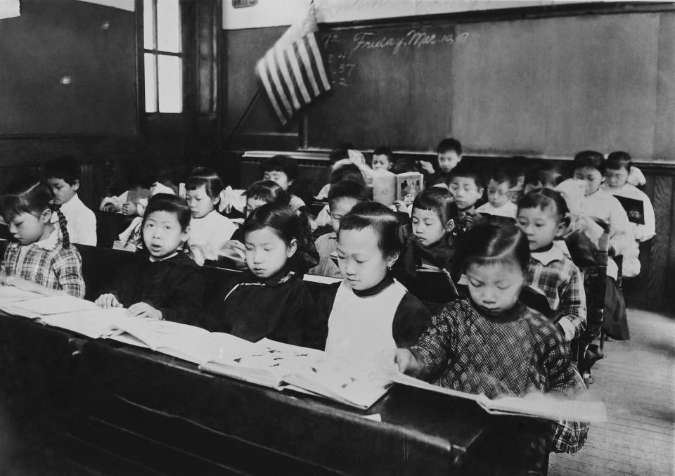 A classroom composed of Chinese children in New York, 1900 | Keystone-France/Gamma-Keystone/Getty Images