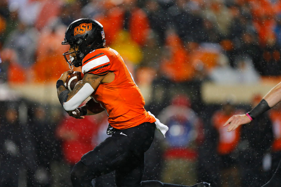 Oklahoma State running back Ollie Gordon II led the country in rushing yards last season. (Brian Bahr/Getty Images)