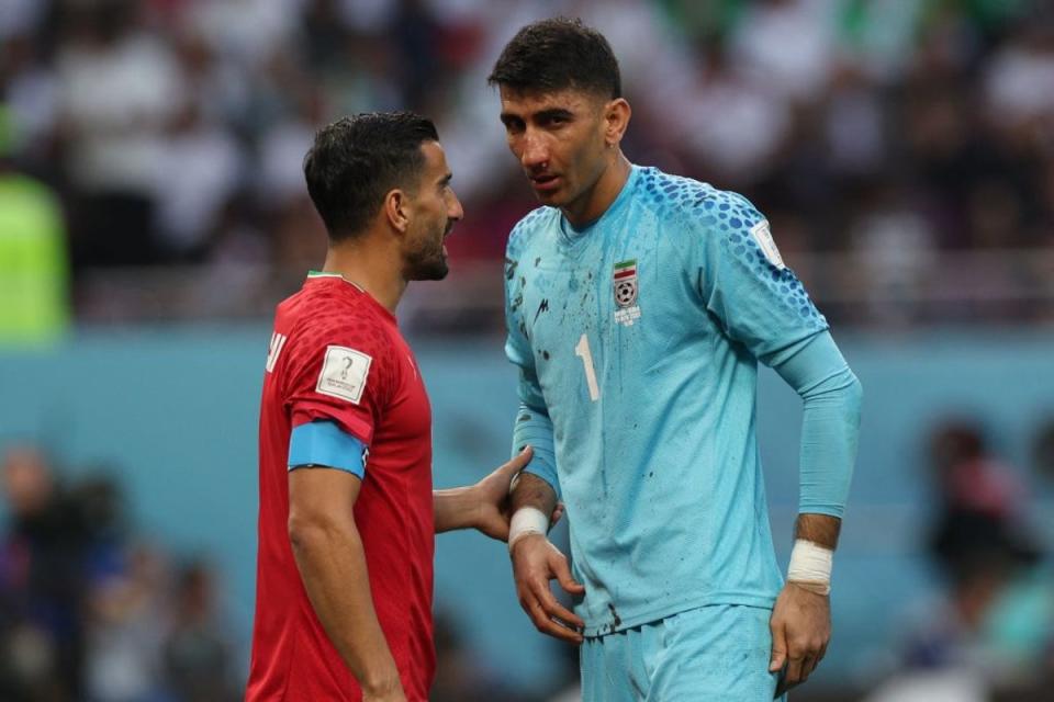 Alireza Beiranvand attempted to play on despite showing concussion symptoms  (AFP via Getty Images)