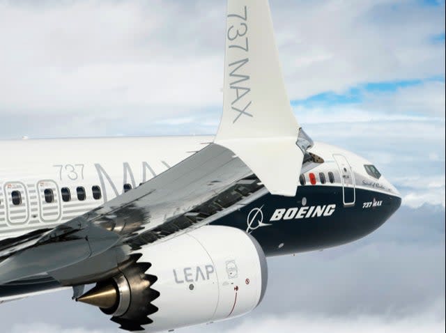 <p>Max jet: the latest version of the Boeing 737</p> ( Boeing)