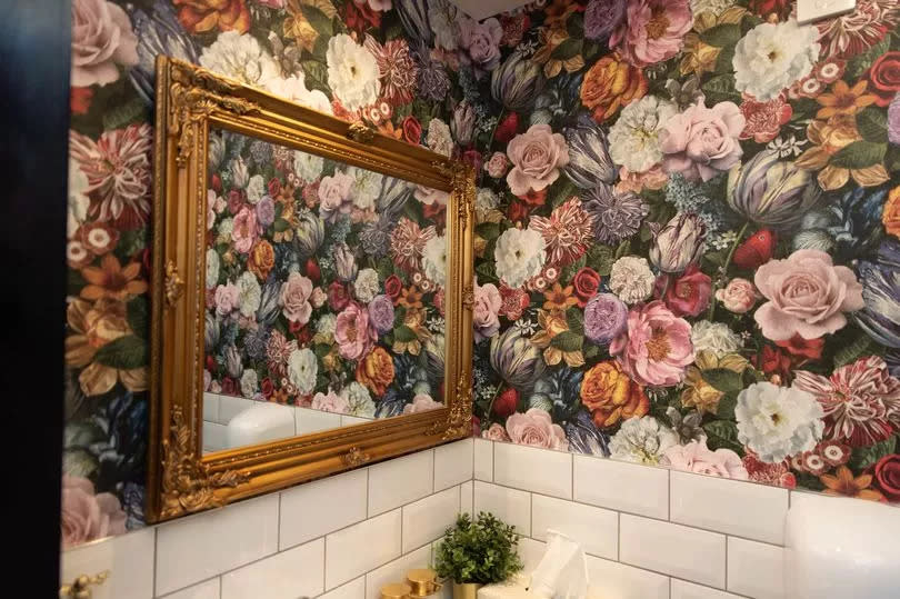 Inside the 'boujee' ladies' toilets at The Cue Club