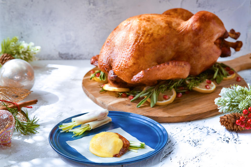 Indulge in a roasted turkey. (PHOTO: FairPrice)